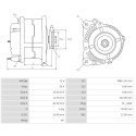 Lichtmaschine Ford CAPRI III (GECP) J1E 1.3 40kw-5